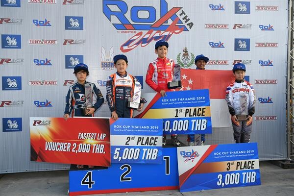 นันทวุฒิ’แชมป์รอบโซน เอเชีย ศึกรถคาร์ทROK Cup ที่พัทยา