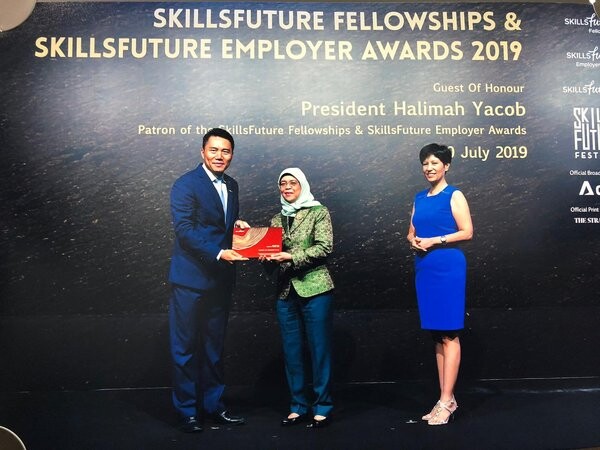 ชินด์เล่อร์ ลิฟต์ส สิงคโปร์ คว้ารางวัล SkillsFuture Employer Award