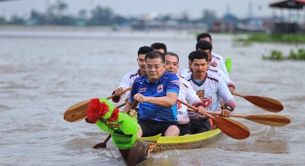 งานแถลงข่าว “โครงการมหกรรมเปิดฤดูกาลแข่งขันเรือยาวชิงถ้วยพระราชทานของประเทศ สนามวัดมะขาม -มะขามใต้”