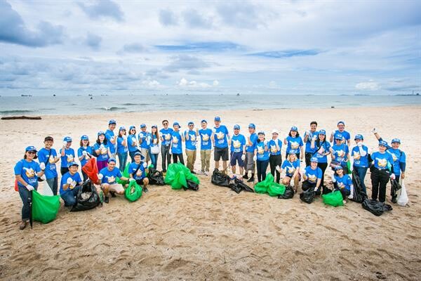 36 ผู้ประกอบการ ผนึกกำลังภาครัฐเก็บขยะชายหาดระยอง สร้างจิตสำนึกขยะคือทรัพยากร เนื่องในวันอนุรักษ์ชายฝั่งสากล ปีที่ 17