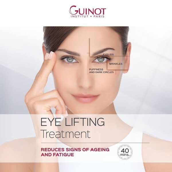 " Guinot Eye Lift Treatment " ทรีทเม้นท์เพื่อการยกกระชับริ้วรอยรอบดวงตาโดยไม่ต้องศัลยกรรม