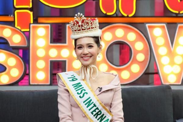 “บิ๊นท์ สิรีธร” นางงามไทยคนแรกผู้คว้ามงกุฎ Miss International 2019