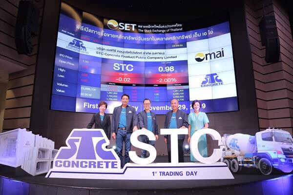 ภาพข่าว: STC เริ่มซื้อขายในตลาดหลักทรัพย์ เอ็ม เอ ไอ วันแรก