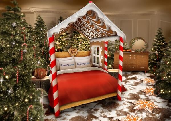 Booking.com เปิดตัว Candy Cane House ที่พักที่หวานที่สุดเท่าที่เคยมีมา