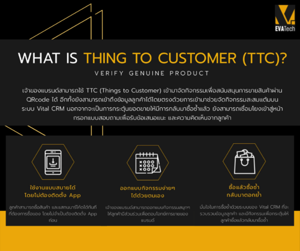 EVA Technology ผู้ให้บริการด้านซอฟแวร์โซลูชั่น ขอแนะนำ TTC & Vital CRM