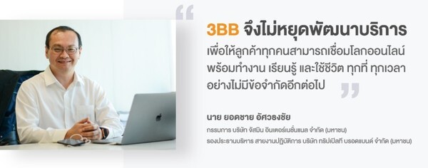 3BB ไปต่อ อัพเราเตอร์ให้ลูกค้าเป็น AC2100 เล่นมือถือผ่าน Wi-Fi แรงได้ใจกว่าเดิม