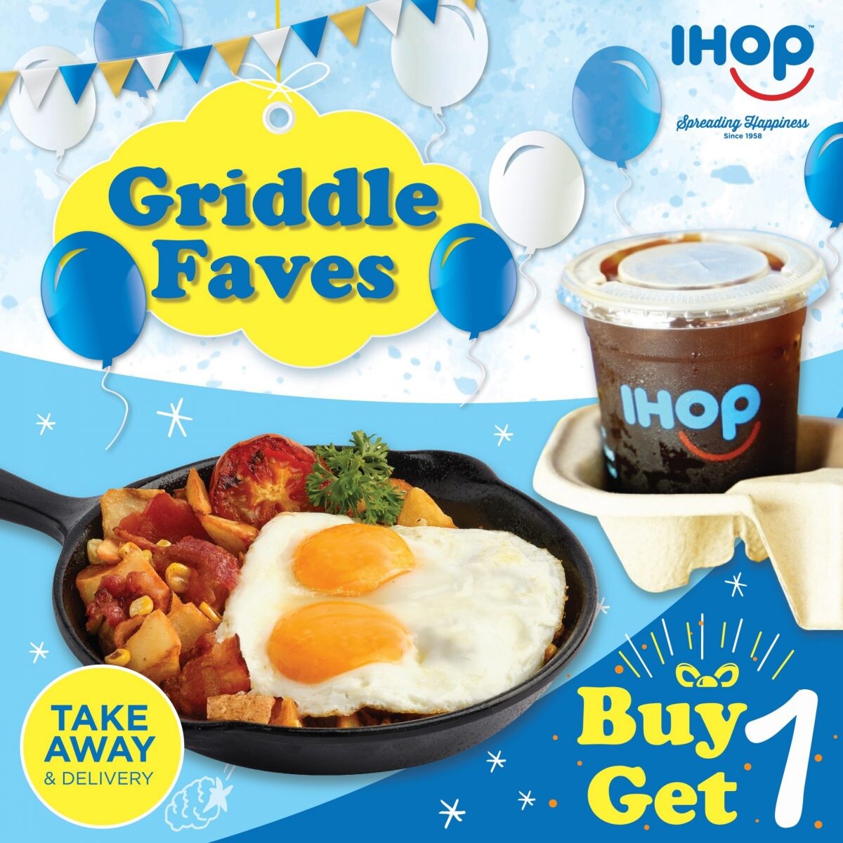 อยู่บ้านไม่เหงาเพราะเรามาเป็นคู่กับ “IHOP Griddle Faves Promotions”