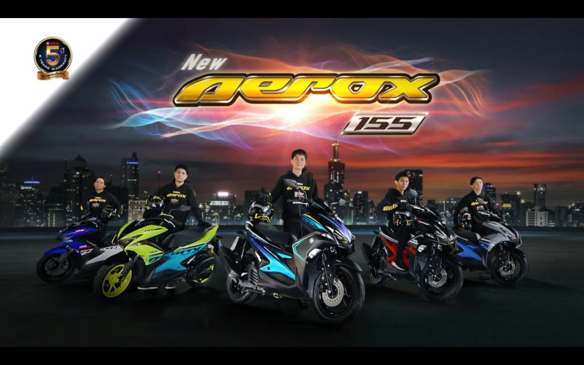 YAMAHA Garena และ Buriram United Esports 3 ยักษ์ใหญ่แท็กทีม ปล่อย New YAMAHA AEROX 155 สีใหม่ บุกตลาดออโตเมติกคลาส 150 ซีซี