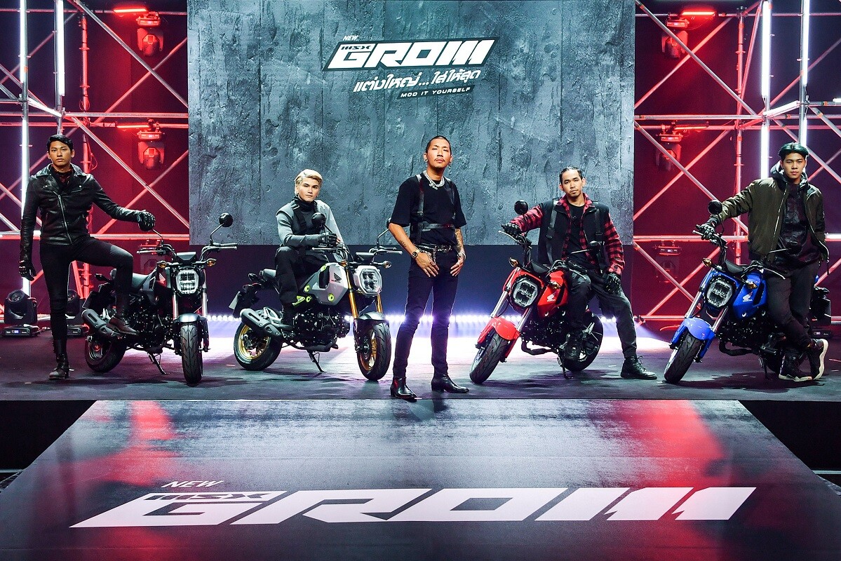 ฮอนด้าเปิดตัว New Honda GROM มินิไบค์ดีไซน์ใหม่ พร้อมความเร้าใจในการขับขี่ ครั้งแรกของมอเตอร์ไซค์ที่ D.I.Y. ได้ด้วยตัวเองแบบไร้ขีดจำกัด