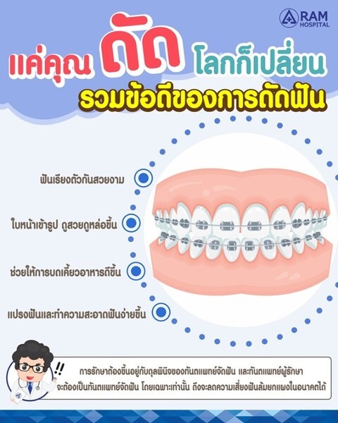 แค่คุณดัด โลกก็เปลี่ยน รวมข้อดีของการดัดฟัน