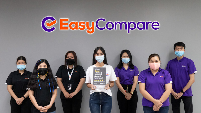 EasyCompare Wins Feefo Gold Trusted Service Award 2021 for Second Year Running