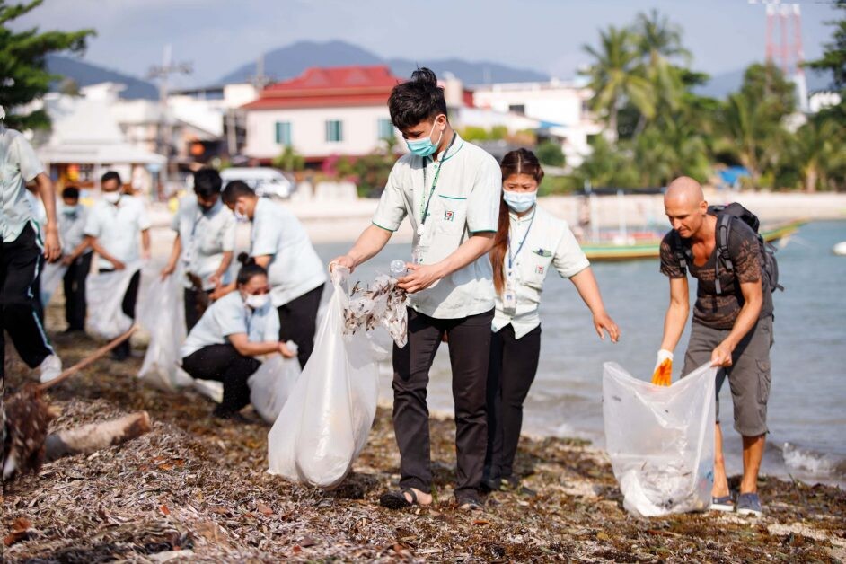 เซเว่น อีเลฟเว่น ชูนโยบาย 7 Go green เพื่อสิ่งแวดล้อม ณ เกาะพะงัน