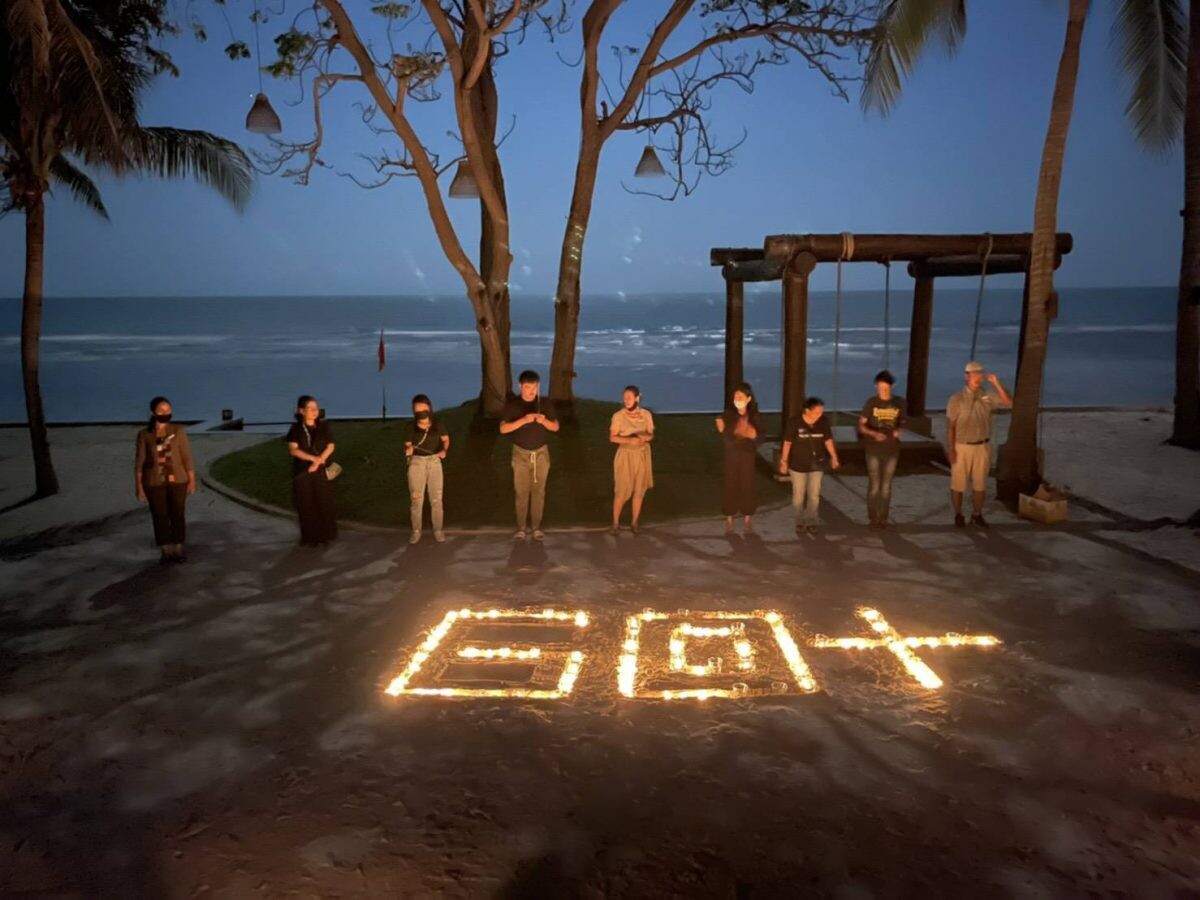 EARTH HOUR ACTIVITY AT M?VENPICK ASARA RESORT & SPA HUA HIN