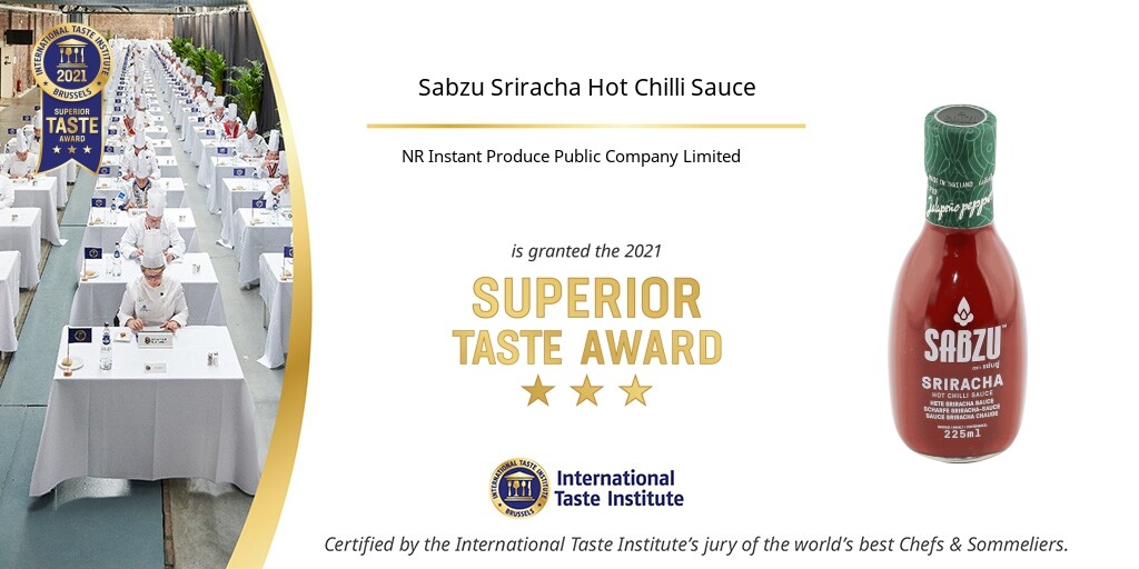 NRF รับรางวัล Superior Taste Award 2021 รสชาติมาตรฐานระดับสากล