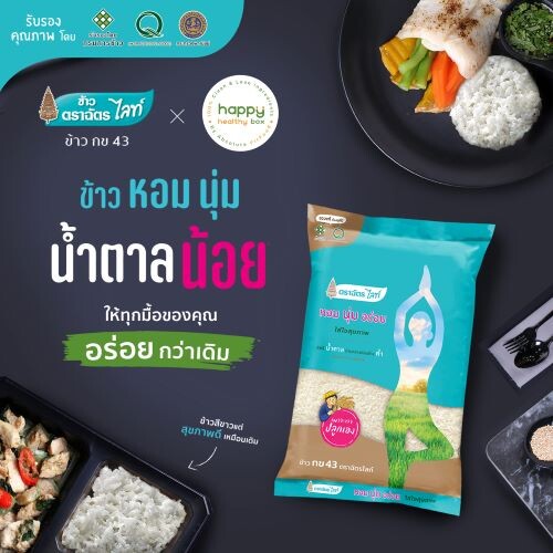 ข้าวตราฉัตรไลท์ x ABSOLUTE FITFOOD พร้อมเสิร์ฟ "Happy Healthy Box" สุขภาพดี ที่มาคู่ความอร่อย