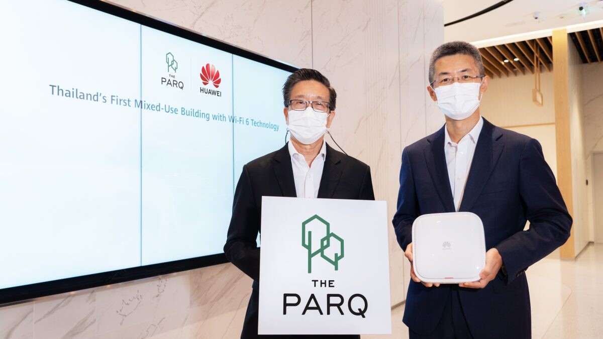 The PARQ to become Thailand's first mixed-use building to adopt ultra-fast Wi-Fi 6 internet technology  in partnership with leading ICT provider Huawei