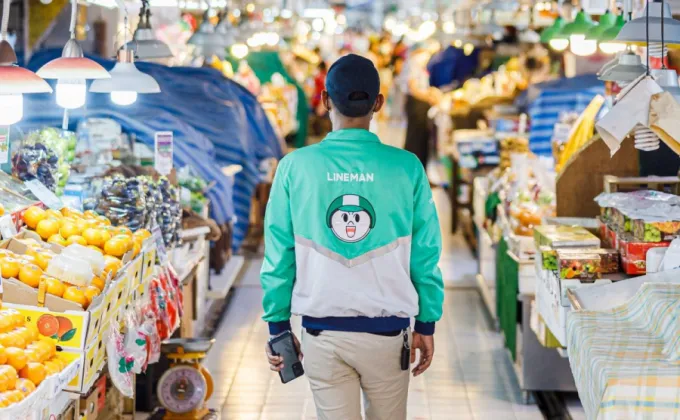 LINE MAN MART จับมือ ตลาดสามย่าน