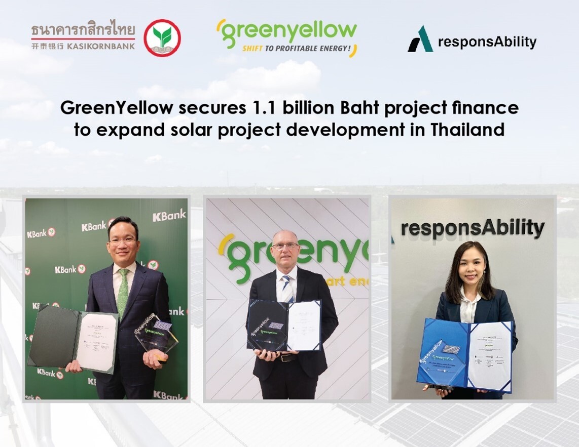 GreenYellow secures 1.1 billion Baht project finance to expand solar project development in Thailand