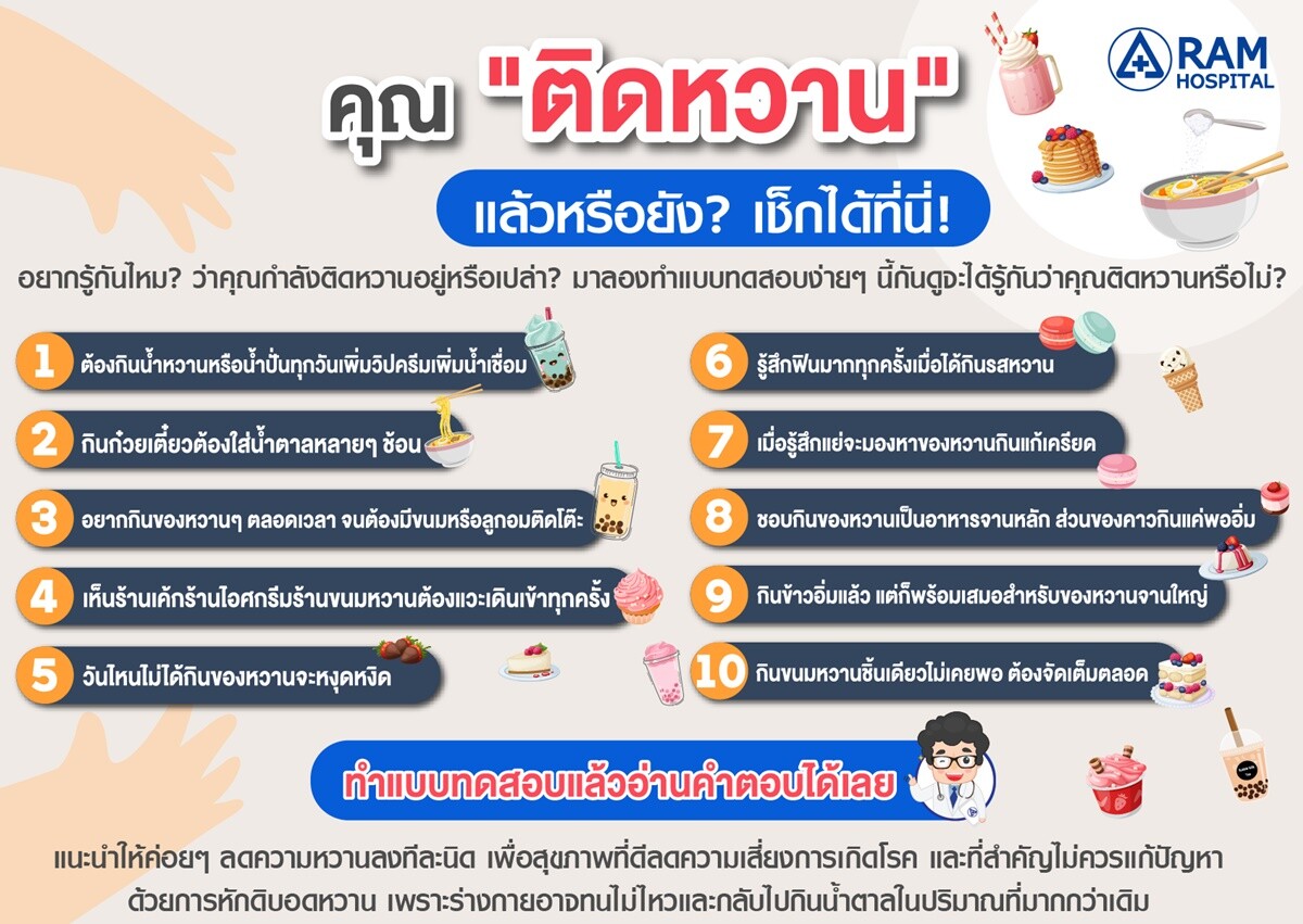 คุณ "ติดหวาน" แล้วหรือยัง? เช็กได้ที่นี่!