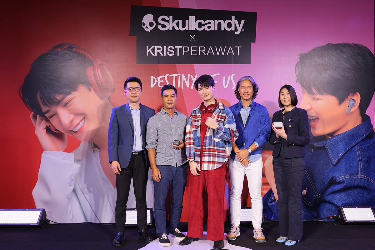 หูฟังแบรนด์ดังจากสหรัฐอเมริกา Skullcandy จัดงานแถลงข่าวเปิดตัวพรีเซ็นเตอร์คนแรกของไทย คริส-พีรวัส เจาะกลุ่มคนรุ่นใหม่ ที่มีไลฟ์สไตล์หลากหลาย พร้อมร่วมเปิดประสบการณ์ผ่านหูฟังคุณภาพ