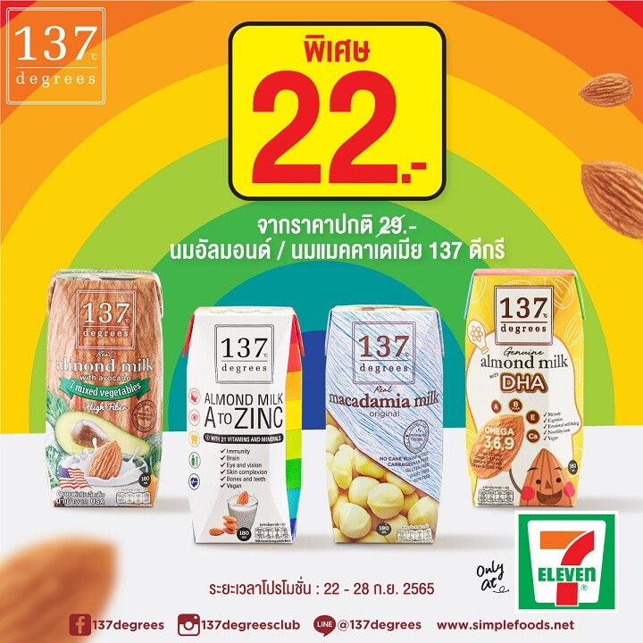 นม 137 ดีกรี จัดโปรโมชั่นรับเทศกาลถือศีลกินเจ