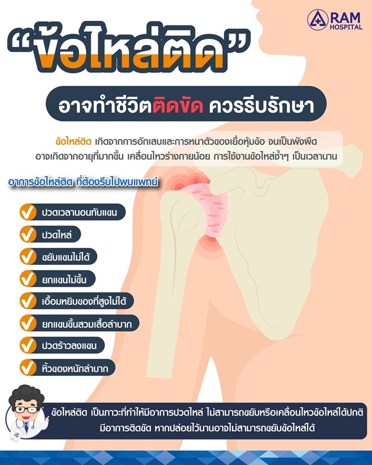 "ข้อไหล่ติด" อาจทำชีวิตติดขัด ควรรีบรักษา