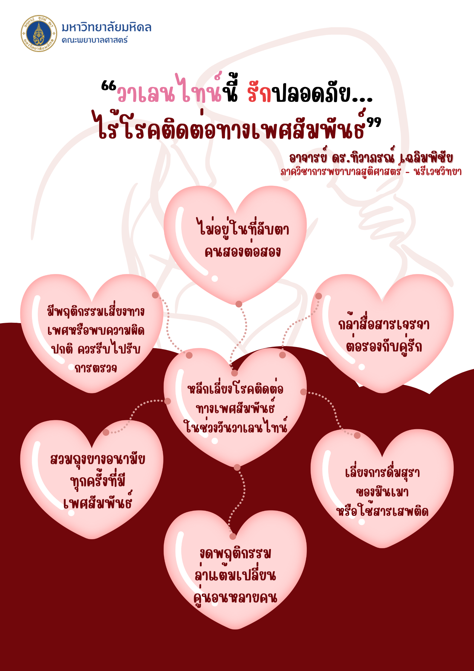 พยาบาลมหิดล แนะ "วาเลนไทน์นี้ รักปลอดภัย...ไร้โรคติดต่อทางเพศสัมพันธ์"