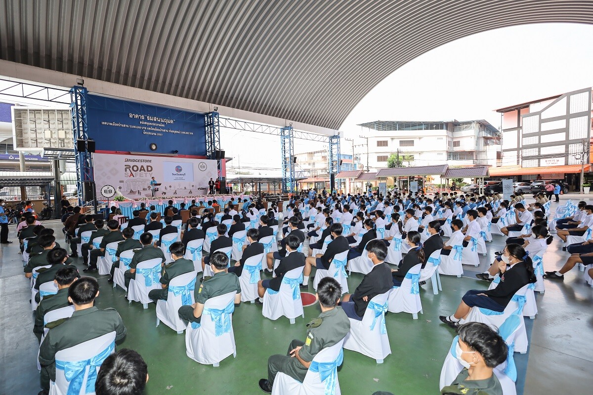 Bridgestone Carries on "The 2nd Bridgestone Global Road Safety Project", Building a Powerful Bridgestone's Youth Champions Network and Conducts Handover of Road Modifications to a Pilot School