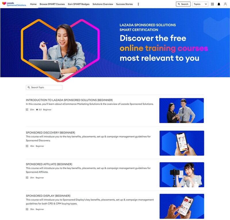 Lazada Launches First Southeast Asian eCommerce Marketing Solutions Self-Certification Website to Empower Businesses to Grow