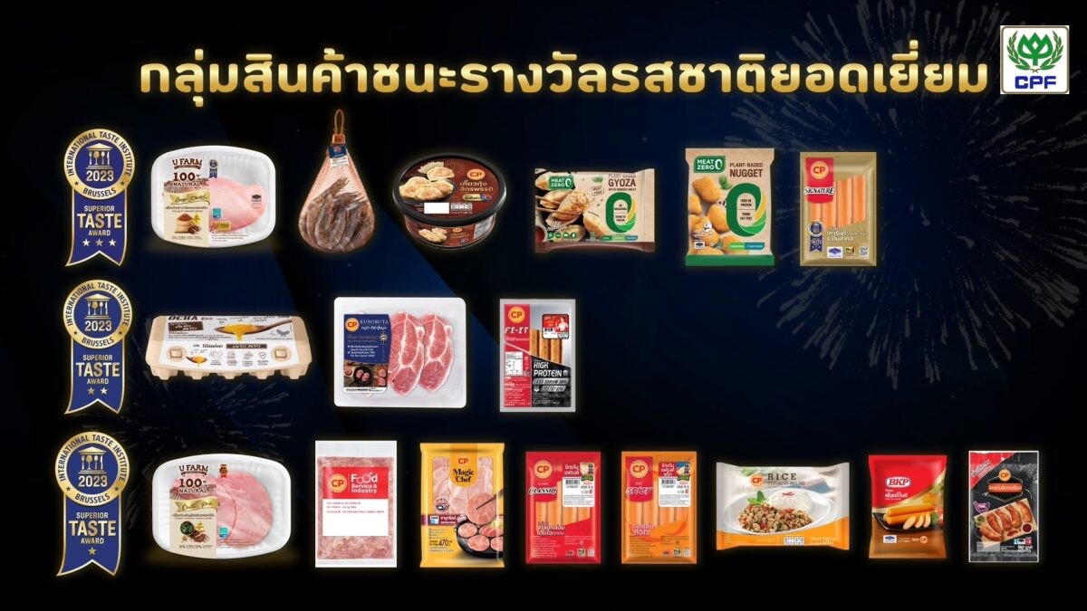 CPF คว้า 17 รางวัล 'สุดยอดรสชาติอาหารระดับโลก' จากเบลเยียม ตอกย้ำ 'ครัวโลก' ผู้ผลิตอาหารคุณภาพปลอดภัย อร่อยติดดาว