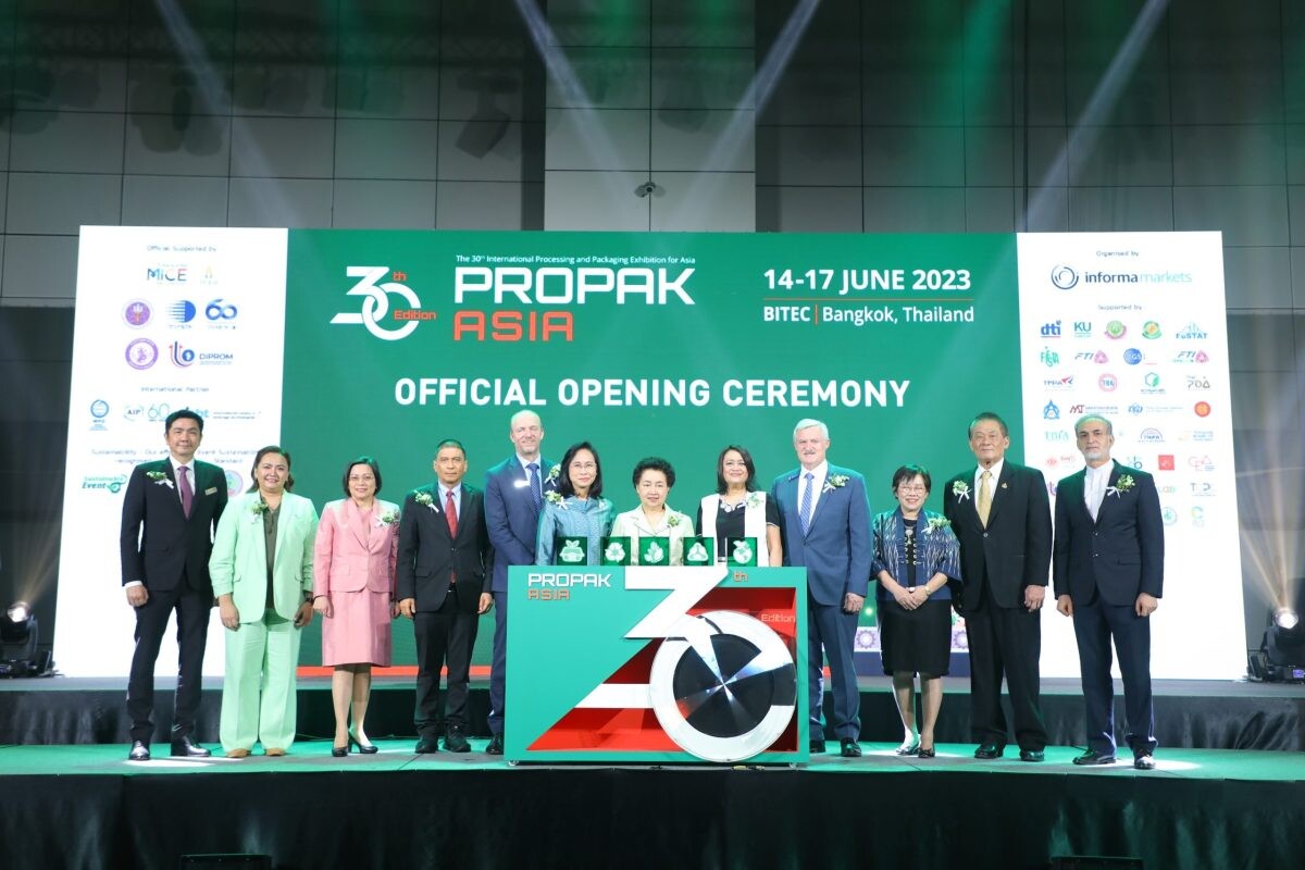 The 30th "ProPak Asia 2023" takes over BITEC, Bangna, bringing 2,000 brands for innovation and packaging showcases, expecting 45,000 visitors throughout 4 days