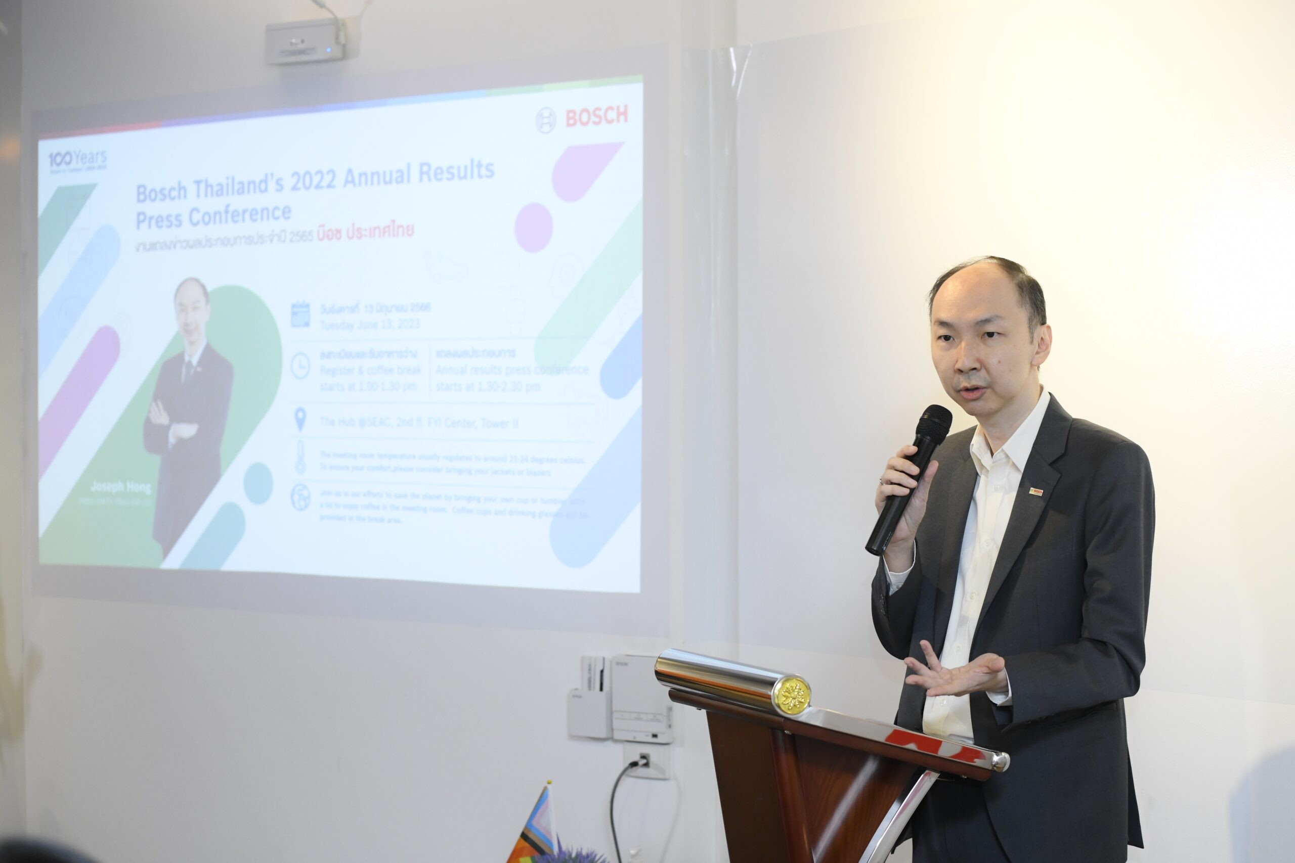 Annual financial results 2022 Bosch achieves double-digit growth in Thailand 100 years celebration - advocating for the sustainable future