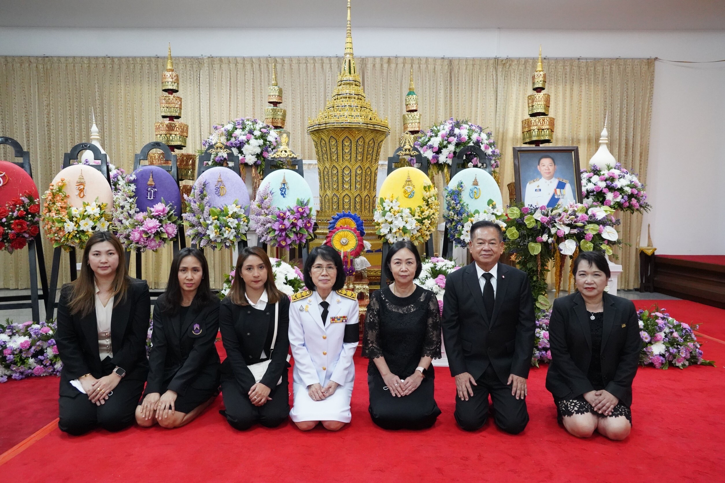 นายกสภา พร้อมด้วย อธิการบดี ม.พะเยา เข้าร่วมงานพิธีสวดพระอภิธรรม นายณรงค์ศักดิ์ โอสถธนากร