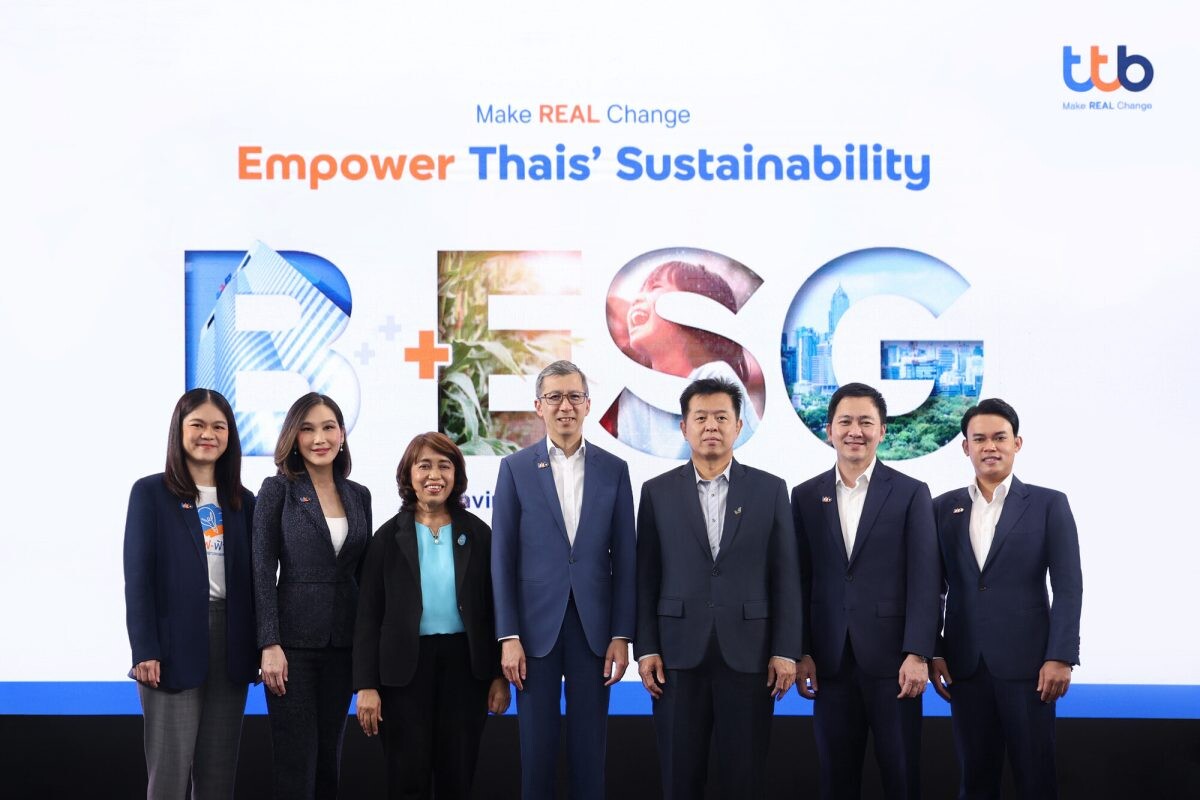 ทีเอ็มบีธนชาต ประกาศชูธง B+ESG ผสานธุรกิจและความยั่งยืนเป็นเนื้อเดียวกัน อีกหนึ่ง Mission สู่ "การธนาคารเพื่อความยั่งยืน"