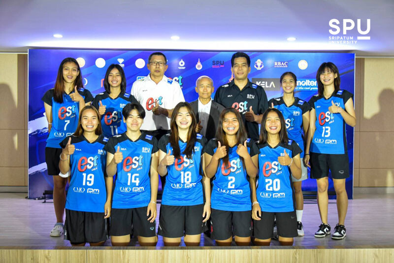 SPU ร่วมงานแถลงข่าวจัดการแข่งขันวอลเลย์บอลระดับอุดมศึกษา Est Cola Volleyball U Champion Cup 2023 ครั้งที่ 2