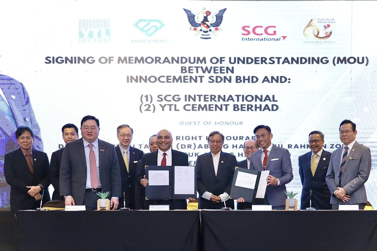 SCG International and InnoCement Collaborate in the Development of Supply, Production, and Operational Technology for Cement and Concrete Business in Sarawak, Malaysia