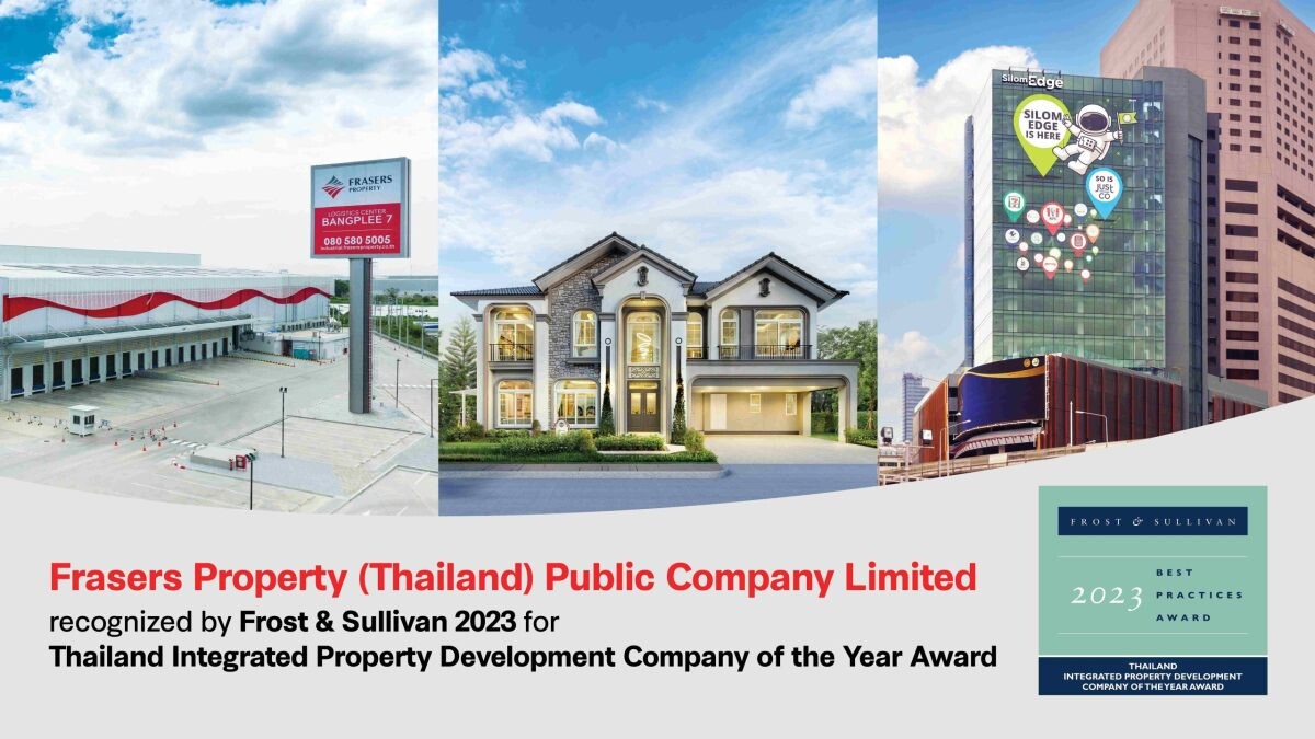 Frasers Property recognised as Thailand's leading integrated real estate developer by Frost &amp; Sullivan