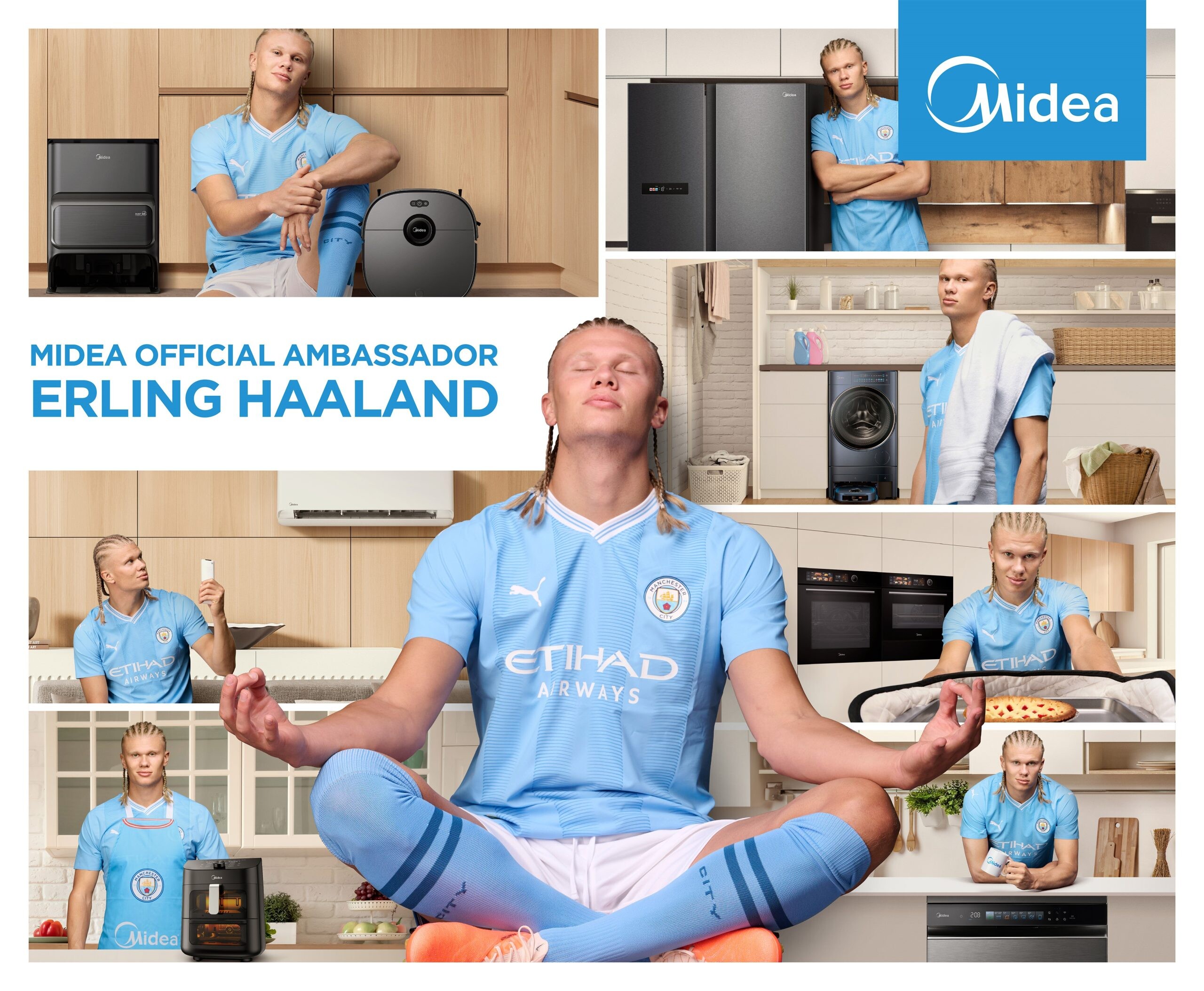 ERLING HAALAND BECOMES MIDEA BRAND AMBASSADOR