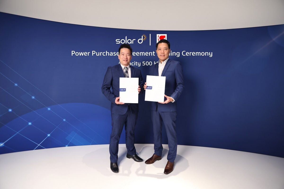 Solar D และ CRG ร่วมลงนามสัญญา ติดตั้ง Solar Rooftop ลดต้นทุนและลดการปล่อย CO2 พร้อมตอบโจทย์การทำธุรกิจในสภาวะเศรษฐกิจค่าไฟแพง