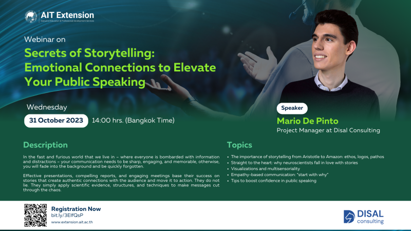 Free Webinar on "Secrets of Storytelling: Emotional Connections to Elevate Your Public Speaking"