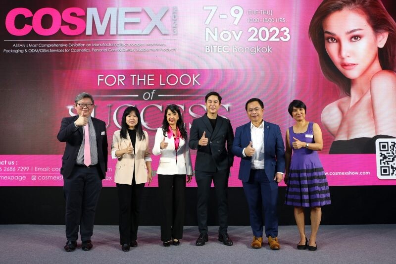 COSMEX 2023, the Event of Beauty Industry, is Open! Showcasing 200 Brands of Manufacturing Technology, Services & Packaging, November 7-9, at BITEC