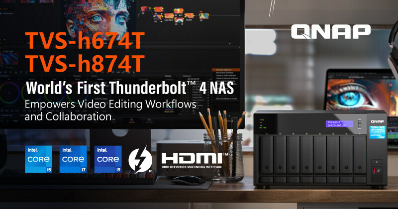 QNAP Releases the World's First Thunderbolt(TM) 4 NAS, Powered by 12th Gen Intel(R) Core(TM) i5/i7/i9 Processors