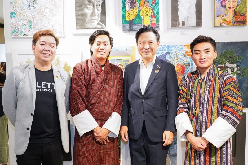 "Group Art Exhibition White Canvas BHUTAN" นิทรรศการผลงานศิลปะของศิลปินรุ่นใหม่จากโครงการผืนผ้าใบสีขาว ประเทศภูฏาน