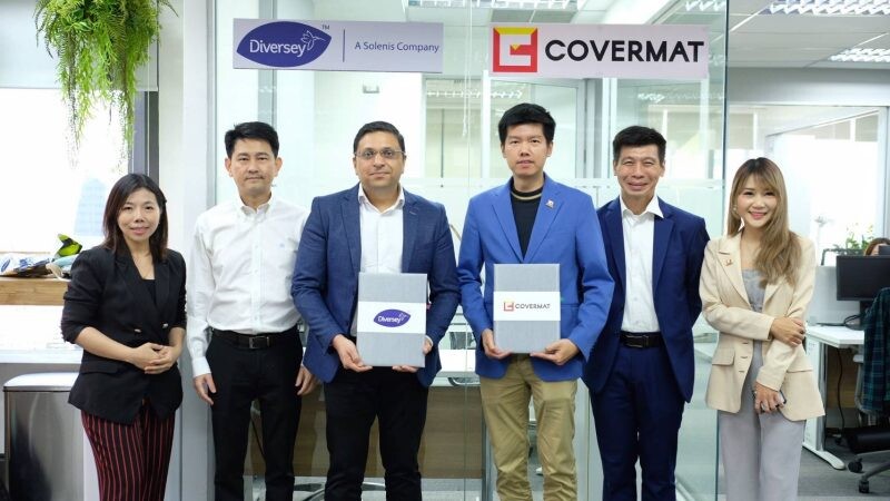 Covermat Co.,Ltd. Signs the MOU with Diversey Hygiene (Thailand) Co.,Ltd. to Expand the Healthcare Business, Promoting the Innovative Products