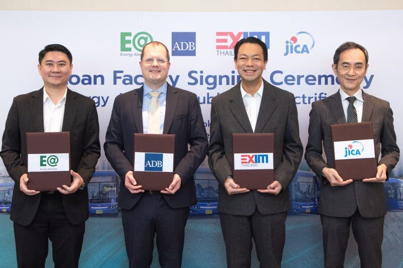 EXIM Thailand, ADB and JICA Collaboratively Support Syndicated Loan of 3.9 Billion Baht for EA Group's E-Bus Procurement in Bangkok and Surrounding Areas