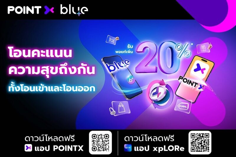 PointX and blueplus+ welcome the Year of the Dragon with 20% more points for point exchange between blueplus+ and PointX