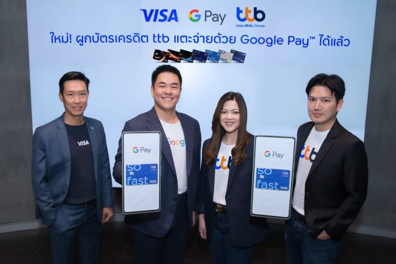 บัตรเครดิต ttb ผนึก Google Pay และ Visa เปิดฟีเจอร์ชำระเงินยุคดิจิทัล แตะจ่ายไร้สัมผัสผ่านสมาร์ทโฟนแอนดรอยด์ พร้อมรับเครดิตเงินคืนสูงสุด 1,200 บาท