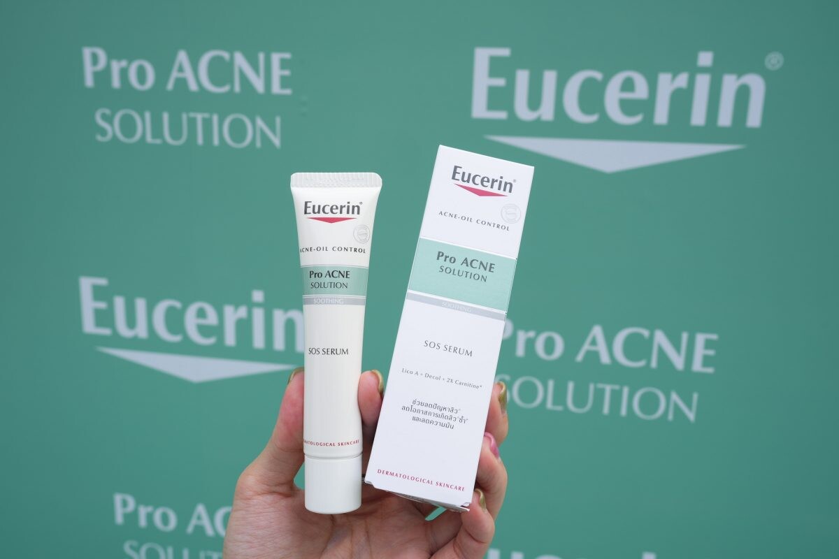 ยูเซอริน เปิดตัวน้องใหม่เอาใจวัยรุ่นตัวช่วยจัดการสิวซ้ำซากกับ Eucerin Pro Acne Solution SOS Serum จัดการสิวเร่งด่วนใน 8 ชั่วโมง