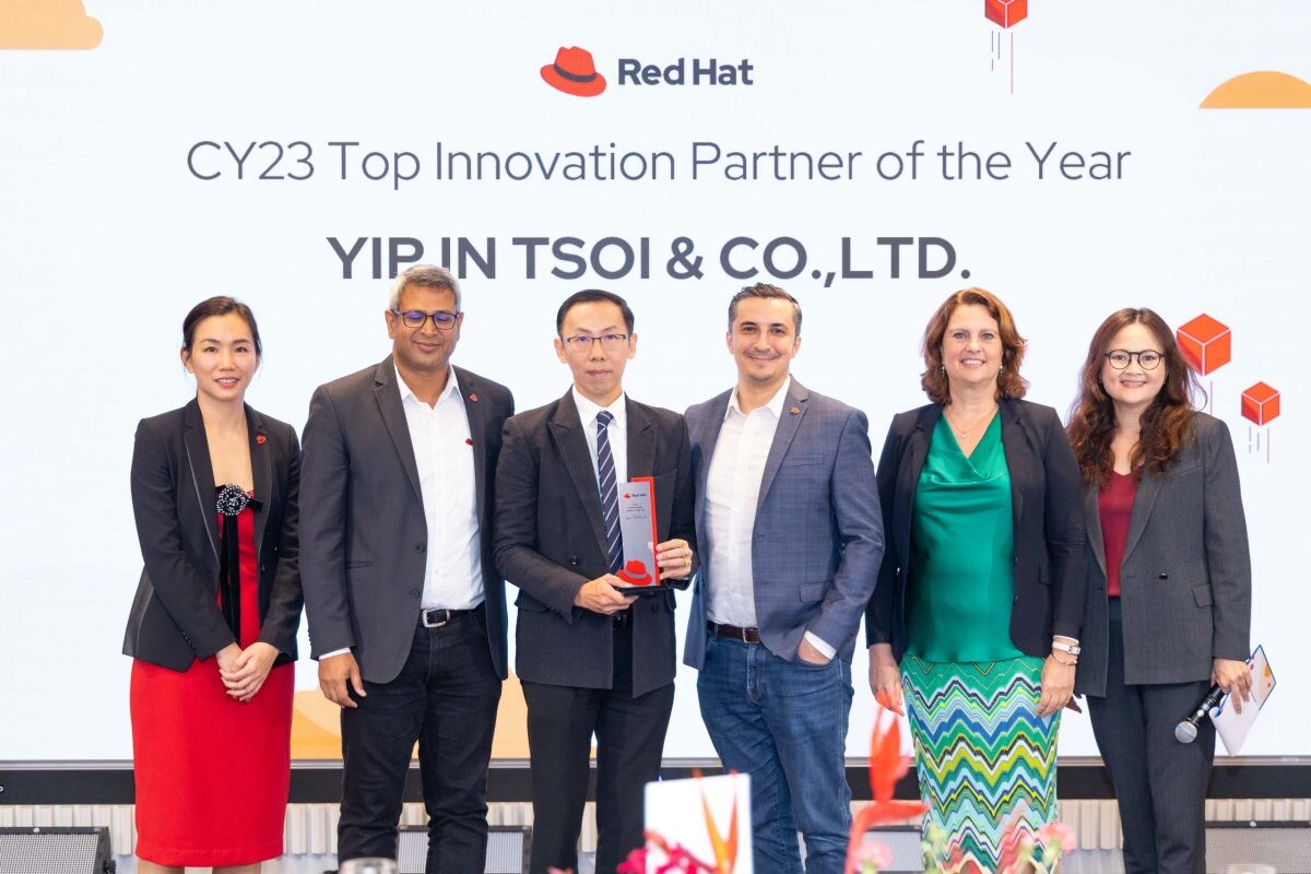 ยิบอินซอย ตอกย้ำความสำเร็จคว้ารางวัล Red Hat's CY23 Top Innovation Partner of the year