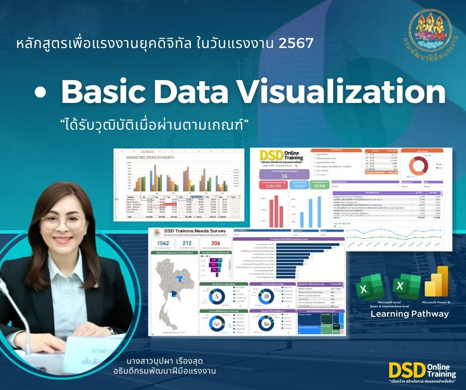 กรมพัฒน์ ส่งมอบความสุขวันแรงงาน จัด 3 หลักสูตรดิจิทัลแบบออนไลน์ Upskill แรงงานไทย สมัครฟรี 1 เดือนเต็ม